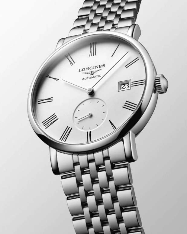 Longines,Elegant 39mm,39mm,Stainless Steel,White,Automatic,72hours,In-house Caliber,L4,L4.812.4.11.6