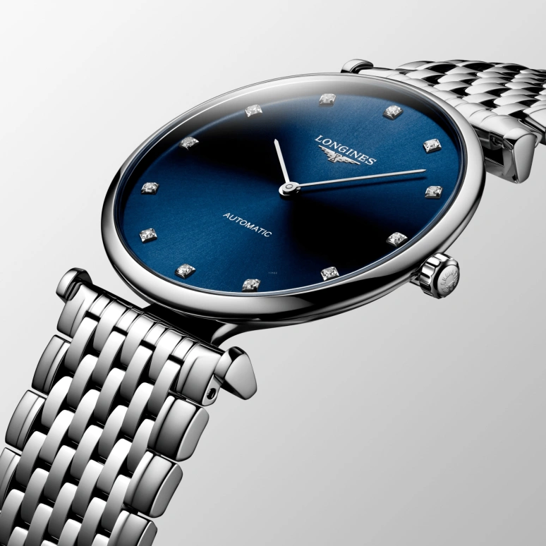 Longines,Elegant 36mm,36mm,Stainless Steel,Blue,Automatic,40hours,In-house Caliber,L4,L4.908.4.97.6