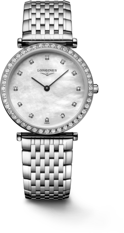 Longines,La Grande Classique 29mm,29mm,Stainless Steel,Silver White,Quartz,In-house Caliber,Sapphire,Crystal Glass,L4,L4.523.0.87.C