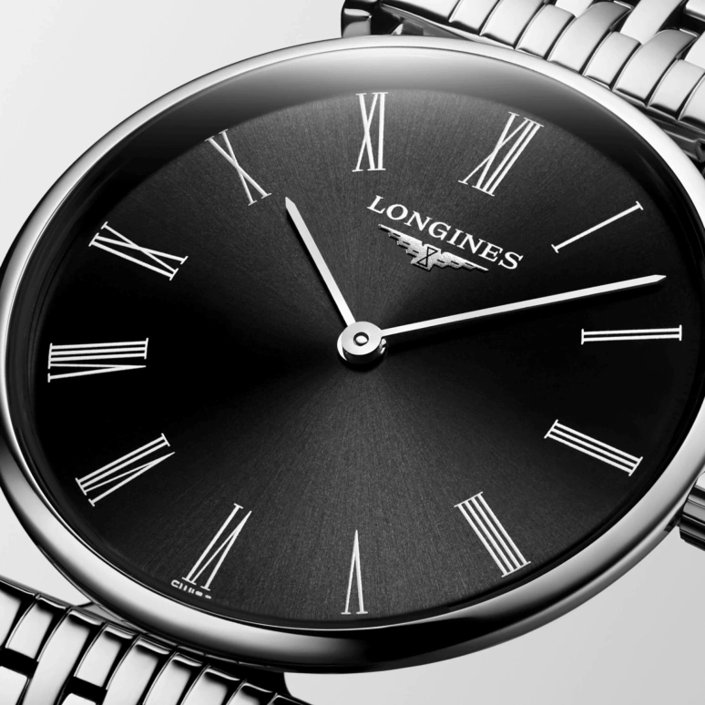 Longines,La Grande Classique 29mm,29mm,Stainless Steel,Black,Quartz,Perpetual Calendar,In-house Caliber,L4,L4.512.4.51.6