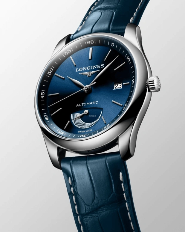 Longines,Master 40mm,40mm,Stainless Steel,Blue,Automatic,Date,Power Reserve Indicator,L2,L2.908.4.92.0