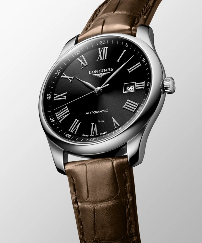 Longines,Master 42mm,42mm,Stainless Steel,Black,Automatic,Day,64hours,L2,L2.893.4.59.2