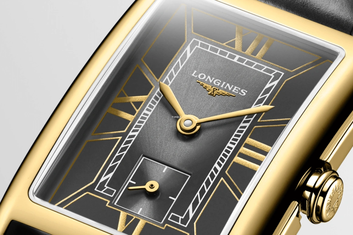 Longines,DolceVita 23x37mm,23x37mm,Yellow Gold,Black,Quartz,26280hours,In-house Caliber,L5,L5.512.6.75.2
