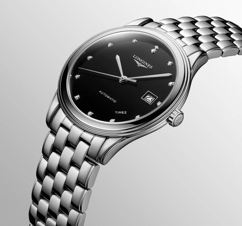 Longines,Heritage Classic 38.50mm,38.50mm,Stainless Steel,Black,Automatic,Day,65hours,L4,L4.974.4.57.6