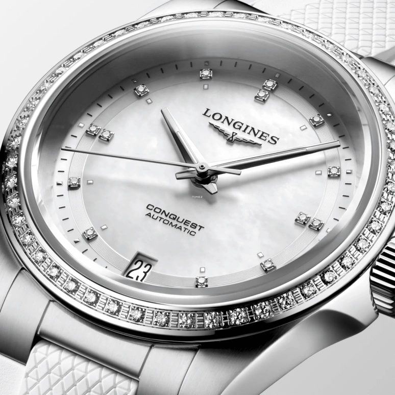 Longines,Sport 34mm,34mm,Stainless Steel,Silver White,Automatic,Day,Anti-magnetic,L3,L3.430.0.87.9