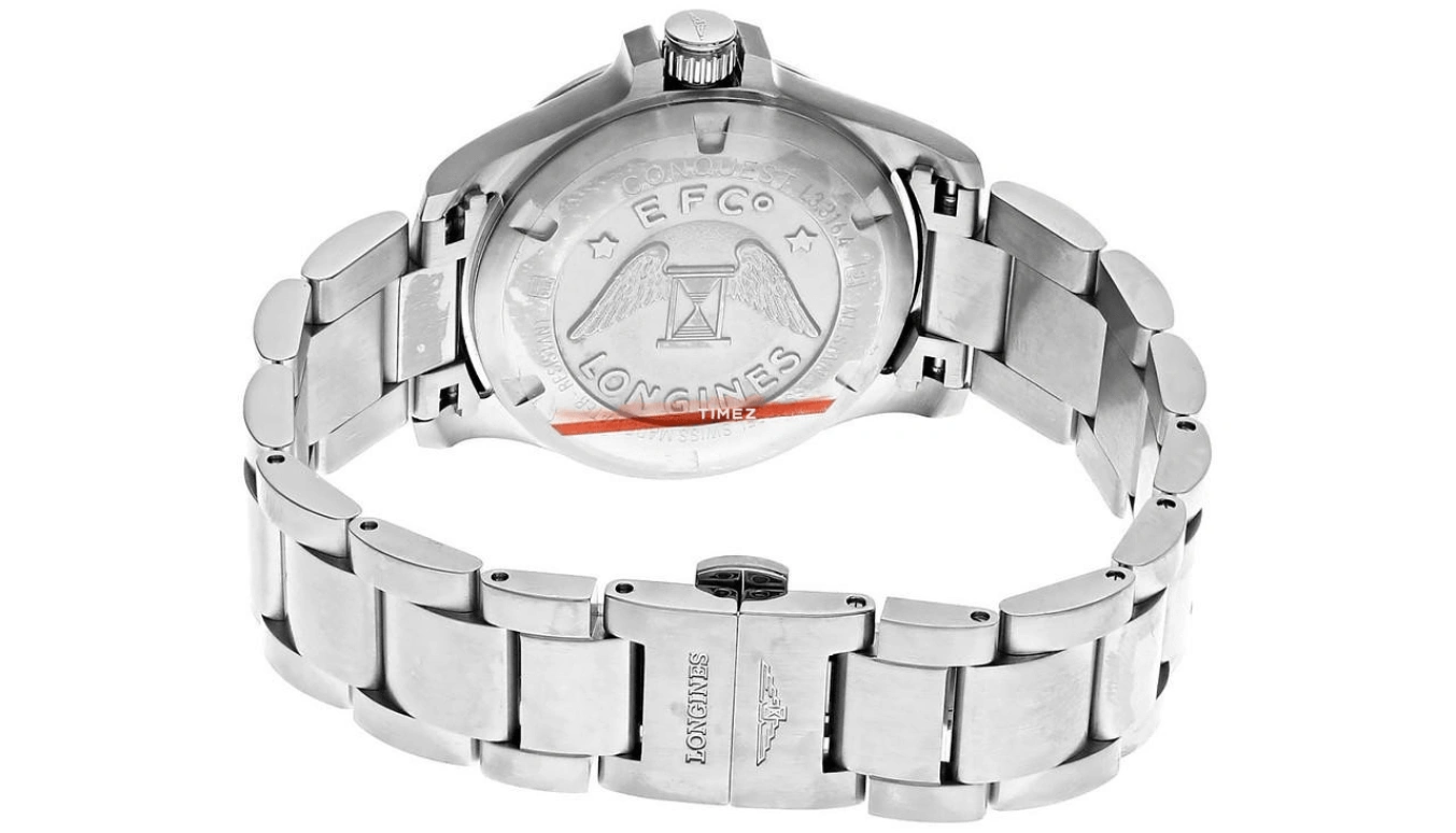 Longines,Conquest V.H.P. 36mm,36mm,Stainless Steel,White,Quartz,Day,In-house Caliber,L3,L3.316.4.87.6