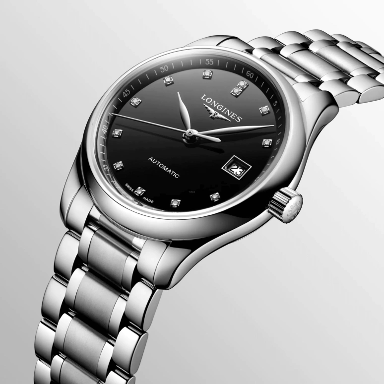 Longines,Master 29mm,29mm,Stainless Steel,Black,Automatic,Date,40hours,L2,L2.257.4.57.6
