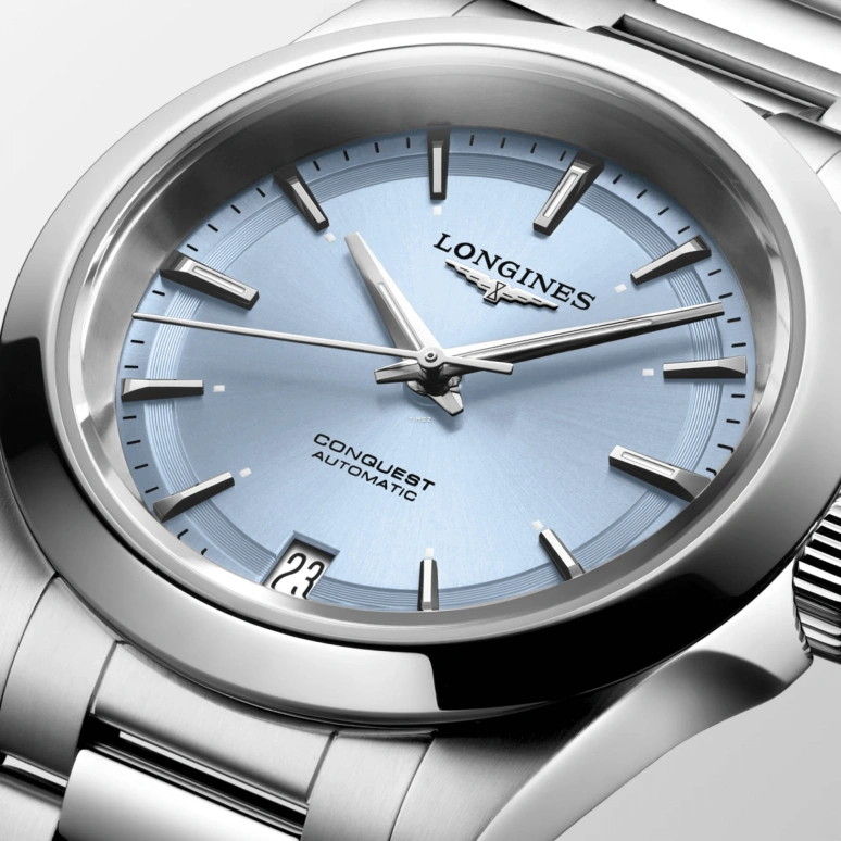 Longines,Sport 34mm,34mm,Stainless Steel,Blue,Automatic,Day,Anti-magnetic,L3,L3.430.4.92.6