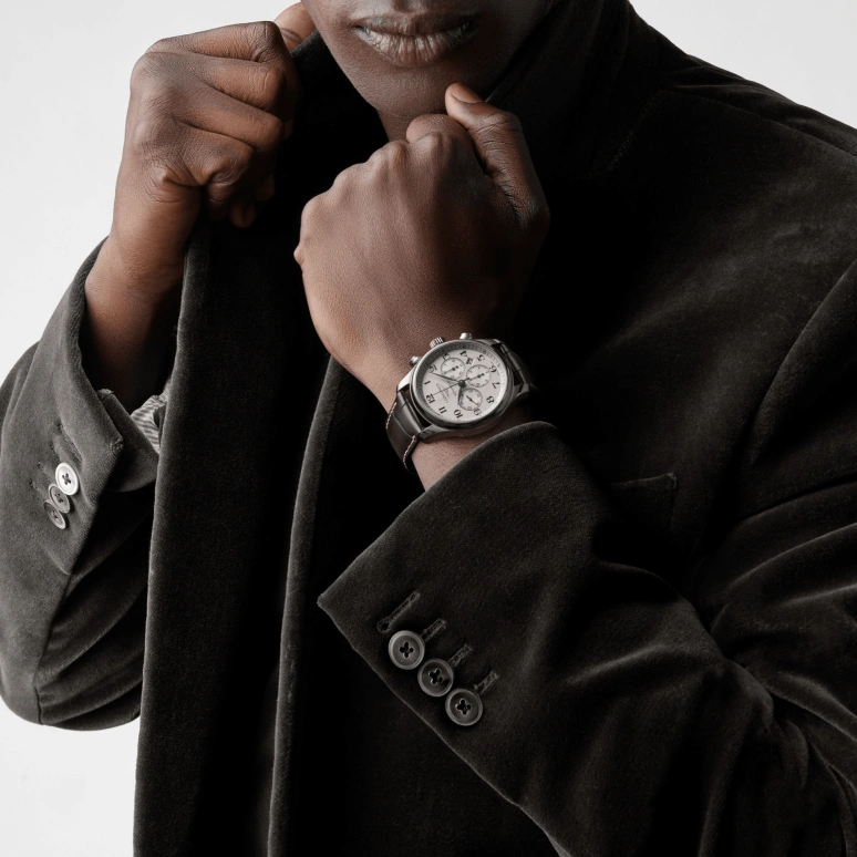 Longines,Master 44mm,44mm,Stainless Steel,Silver,Automatic,Chronograph,Moonphase,Date,Column Wheel,54hours,In-house Caliber,L2,L2.859.4.78.3