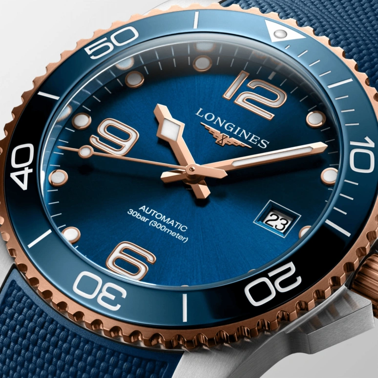 Longines,HydroConquest 41mm,41mm,Stainless Steel,Blue,Automatic,Day,72hours,L3,L3.781.3.98.9