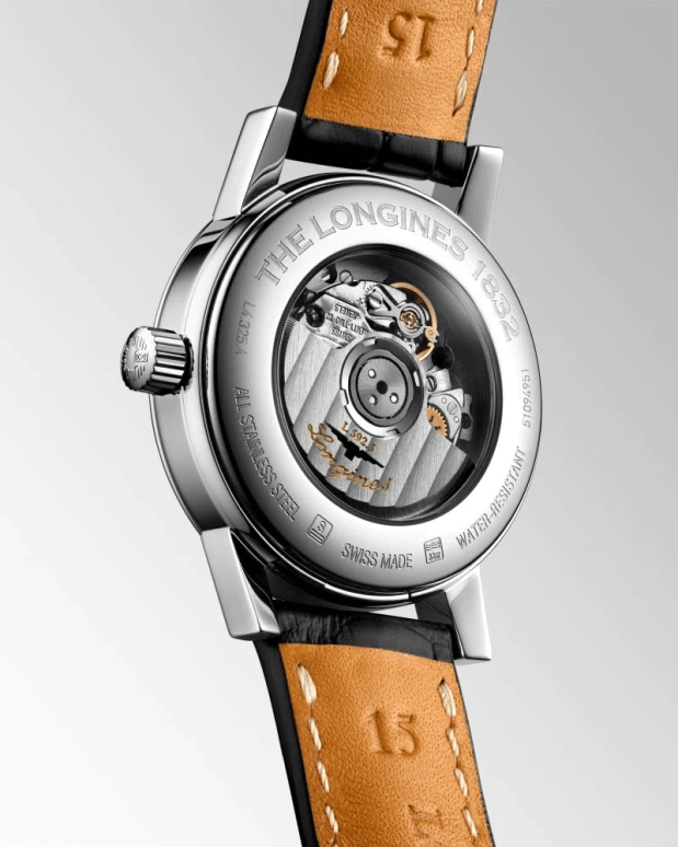 Longines,1832 30mm,30mm,Stainless Steel,Black,Automatic,Date,40hours,L4,L4.325.4.52.0