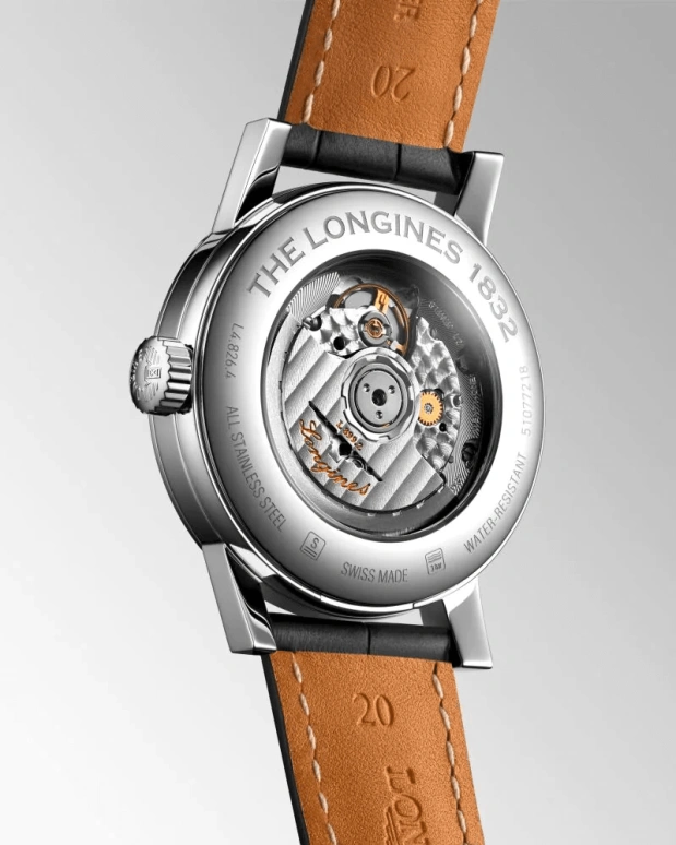 Longines,1832 40mm,40mm,Stainless Steel,Black,Automatic,Moonphase,Date,L4,L4.826.4.52.0