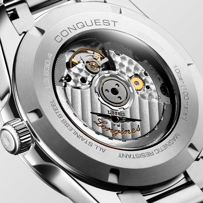 Longines,Conquest 41mm,41mm,Stainless Steel,Green,Automatic,Day,72hours,L3,L3.830.4.02.6