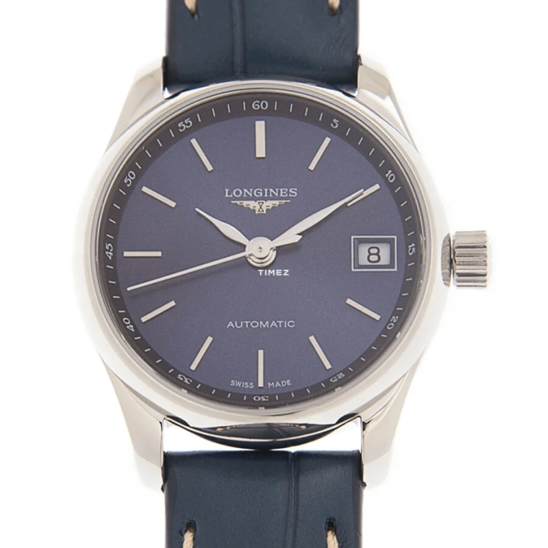 Longines,Master 25.50mm,25.50mm,Stainless Steel,Blue,Automatic,Day,40hours,L2,L2.128.4.92.0