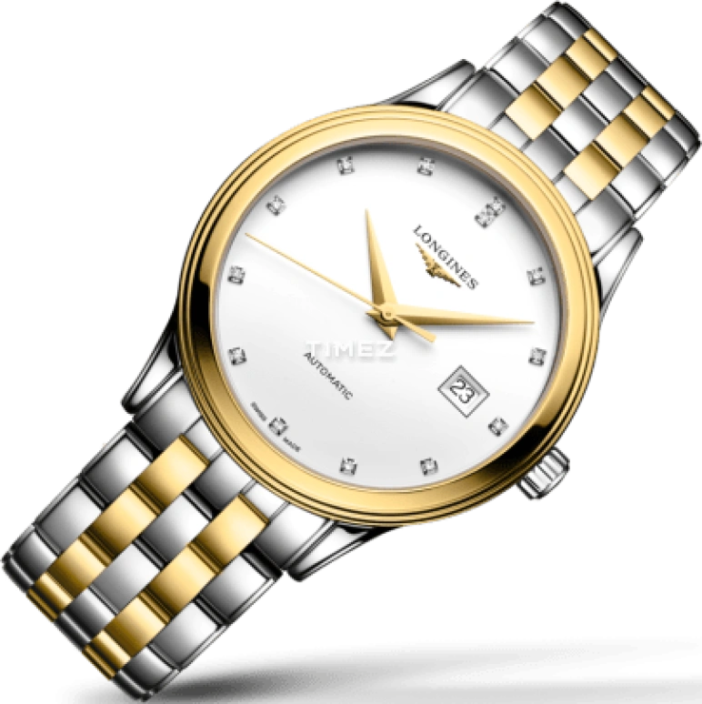Longines,Flagship 40mm,40mm,Stainless Steel,White,Automatic,Day,72hours,L4,L4.984.3.17.7
