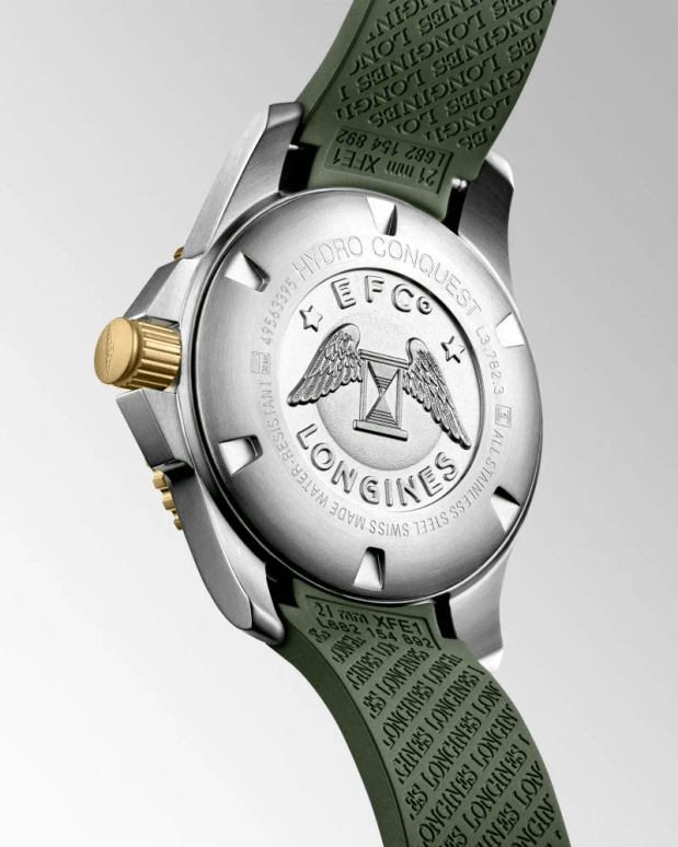 Longines,HydroConquest 43mm,43mm,Ceramic,Stainless Steel,Green,Automatic,Date,64hours,L3,L3.782.3.06.9