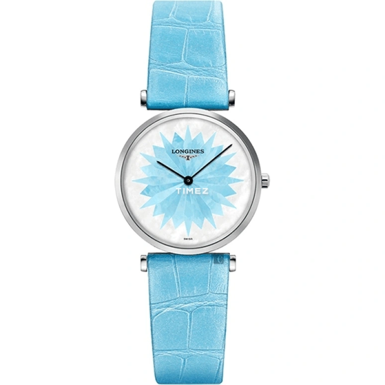 Longines,La Grande Classique 29mm,29mm,Stainless Steel,White,Blue,Quartz,In-house Caliber,Sapphire,L4,L4.512.4.03.2