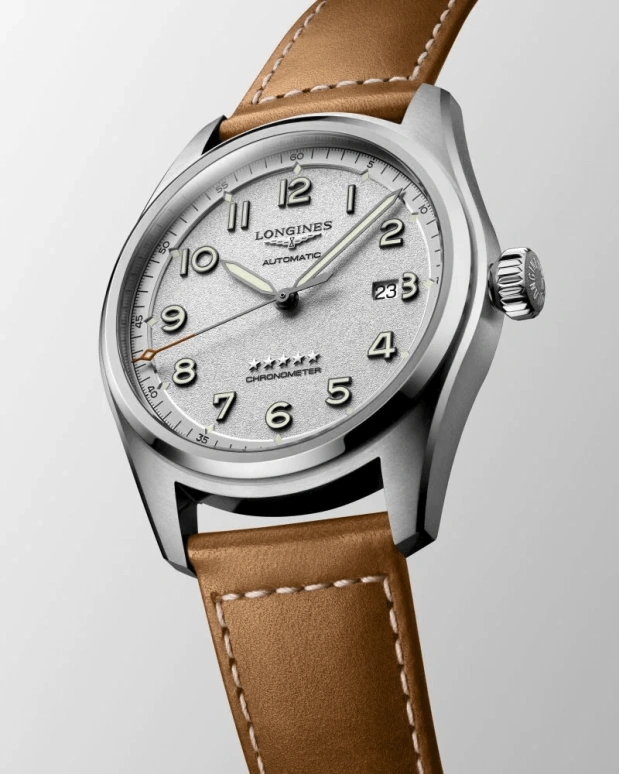 Longines,Spirit 42mm,42mm,Stainless Steel,Silver,Automatic,Date,64hours,L3,L3.811.4.73.2
