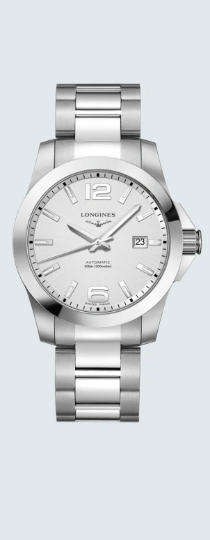 Longines,Sport 41mm,41mm,Stainless Steel,Silver,Automatic,Day,72hours,L3,L3.777.4.76.6
