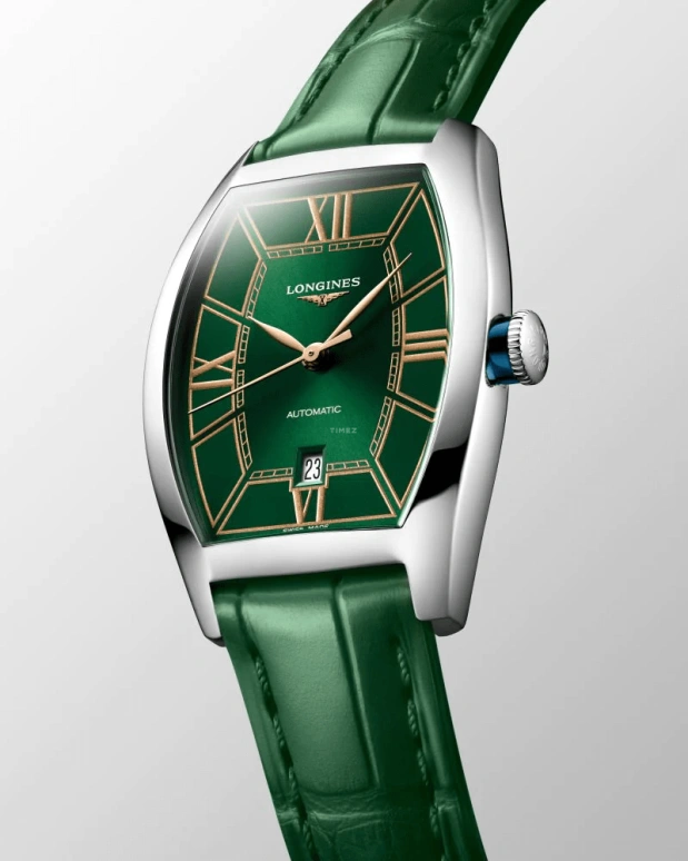 Longines,Heritage Classic 26x30.60mm,26x30.60mm,Stainless Steel,Pink,Green,Automatic,45hours,In-house Caliber,L2,L2.142.4.06.2