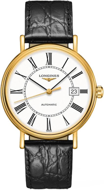 Longines,Presence 40mm,40mm,Stainless Steel,White,Automatic,Date,65hours,L4,L4.922.2.11.2
