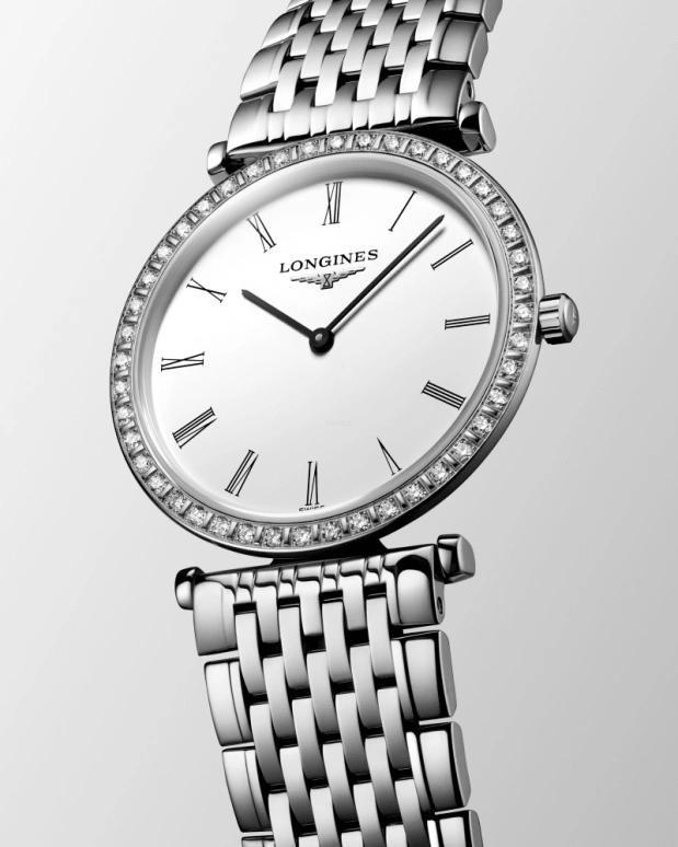 Longines,Elegant 29mm,29mm,Stainless Steel,Black,White,Quartz,In-house Caliber,Sapphire,L4,L4.523.0.11.6