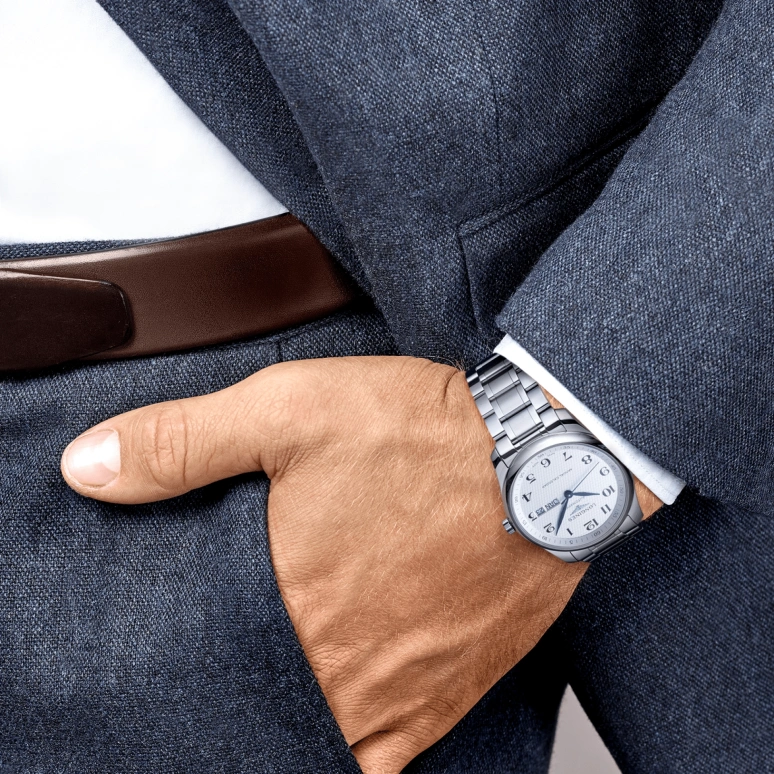 Longines,Master 40mm,40mm,Stainless Steel,Silver,Automatic,Annual Calendar,Month,Day,L2,L2.910.4.78.6