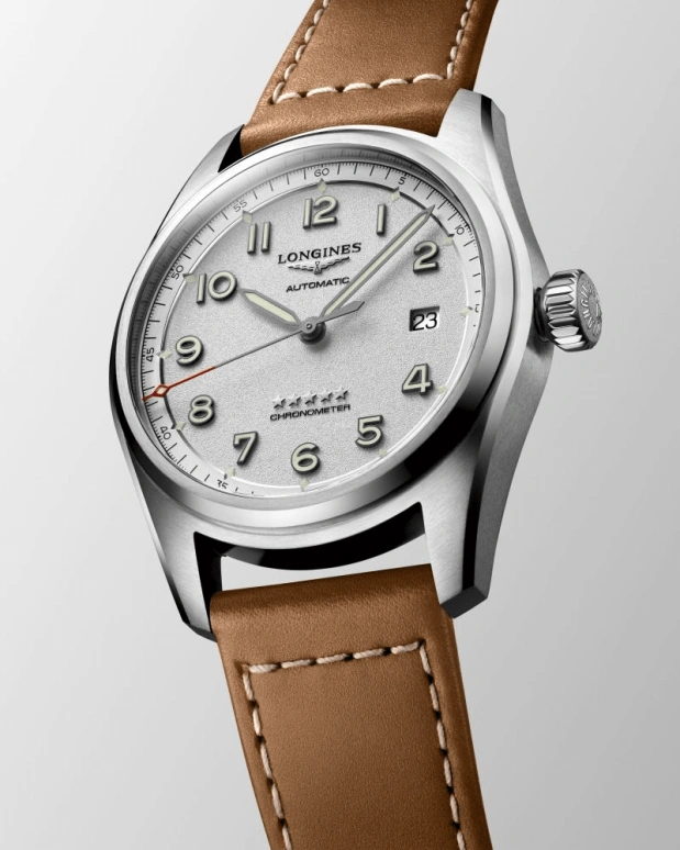 Longines,Spirit 40mm,40mm,Stainless Steel,Silver,Automatic,Date,64hours,L3,L3.810.4.73.2
