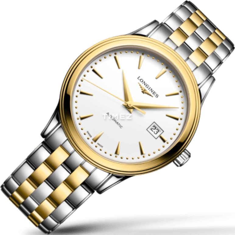 Longines,Flagship 40mm,40mm,Stainless Steel,White,Automatic,Day,72hours,L4,L4.984.3.20.7