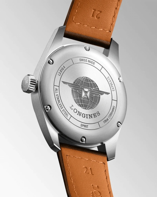 Longines,Spirit 40mm,40mm,Stainless Steel,Black,Automatic,Date,64hours,L3,L3.810.4.53.0