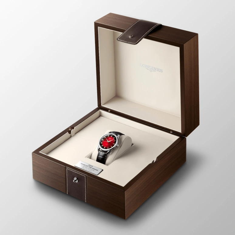 Longines,Heritage Classic 40mm,40mm,Stainless Steel,Black,Red,Automatic,72hours,In-house Caliber,snake,L1,L1.651.4.09.2