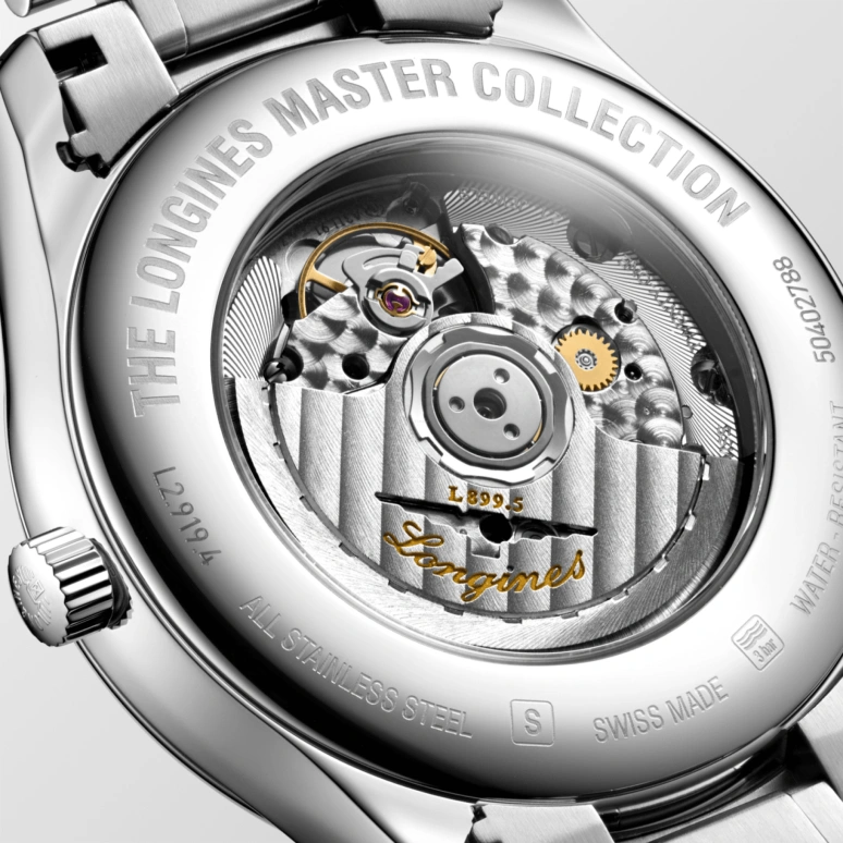 Longines,Master 42mm,42mm,Stainless Steel,Black,Automatic,Moonphase,Date,L2,L2.919.4.51.6