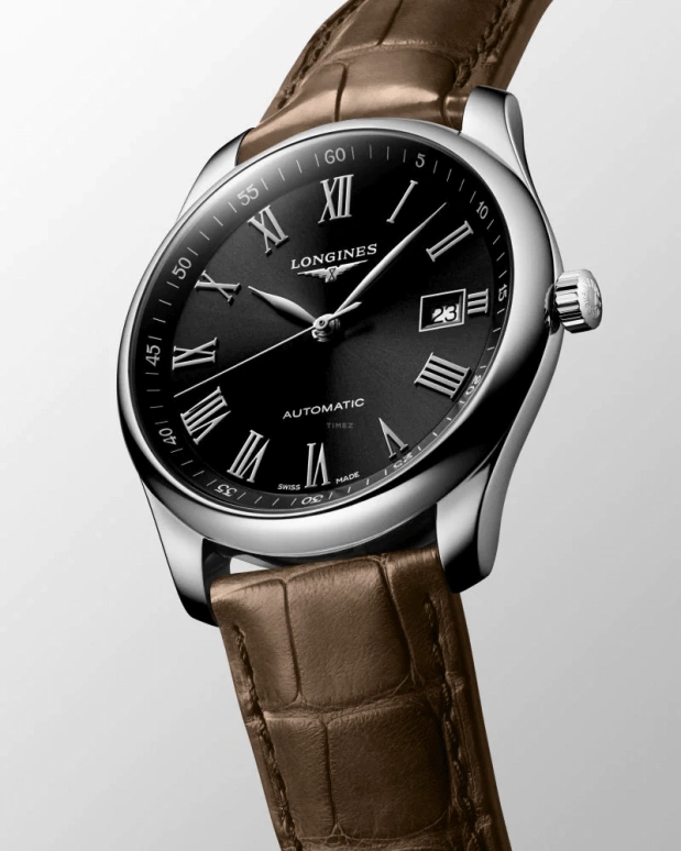 Longines,Master 40mm,40mm,Stainless Steel,Black,Automatic,Day,64hours,L2,L2.793.4.59.2