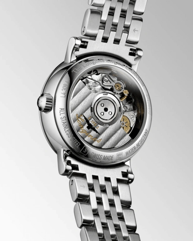 Longines,Elegant 25.50mm,25.50mm,Stainless Steel,Blue,Automatic,Day,40hours,L4,L4.309.4.97.6
