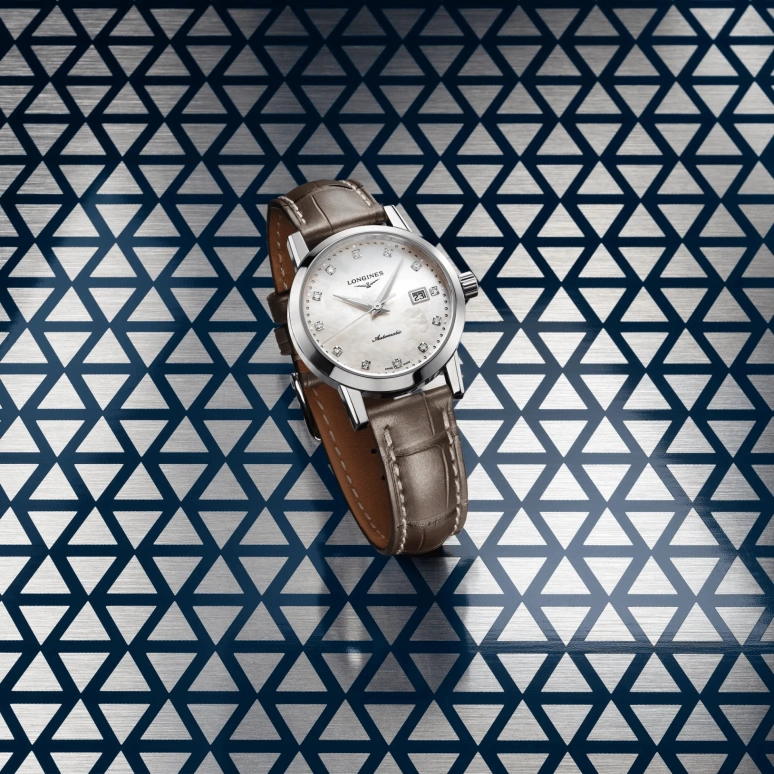 Longines,1832 30mm,30mm,Stainless Steel,Beige,Automatic,Date,40hours,L4,L4.325.4.87.2