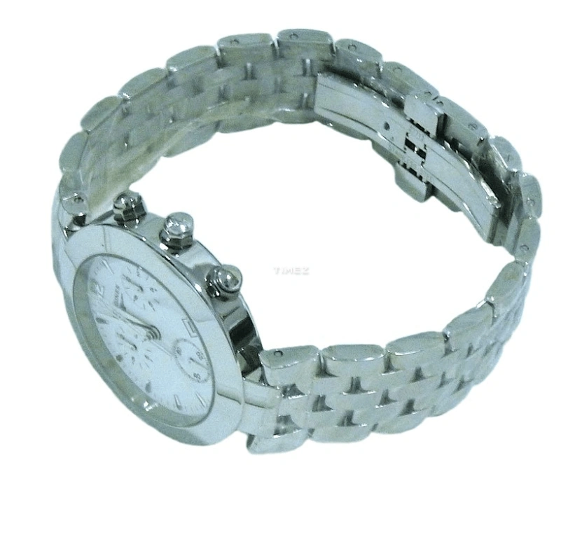 Longines,DolceVita 38mm,38mm,Stainless Steel,White,Quartz,Chronograph,Day,L5,L5.677.4.16.6