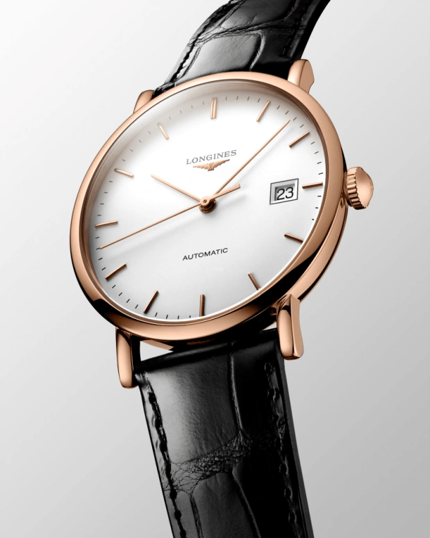 Longines,Elegant 37mm,37mm,Rose Gold,White,Automatic,Day,65hours,L4,L4.787.8.12.4