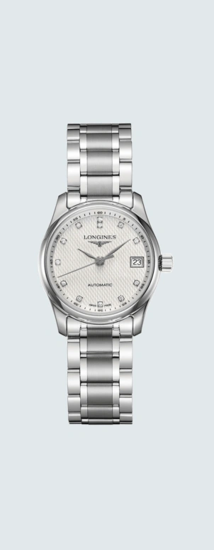 Longines,Master 29mm,29mm,Stainless Steel,Silver,Automatic,Date,40hours,L2,L2.257.4.77.6