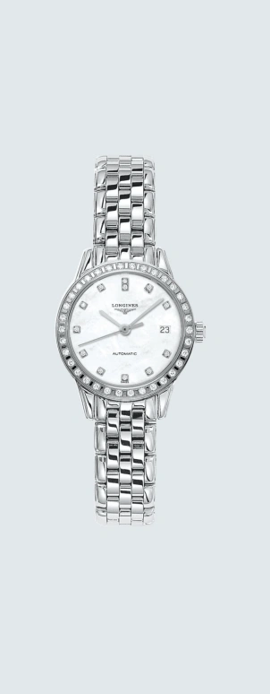 Longines,Flagship 26mm,26mm,Stainless Steel,White,Automatic,Date,40hours,L4,L4.274.0.87.6