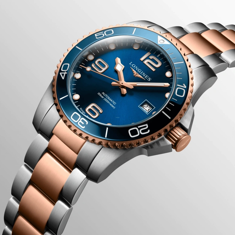 Longines,HydroConquest 41mm,41mm,Stainless Steel,Blue,Automatic,Day,72hours,L3,L3.781.3.98.7