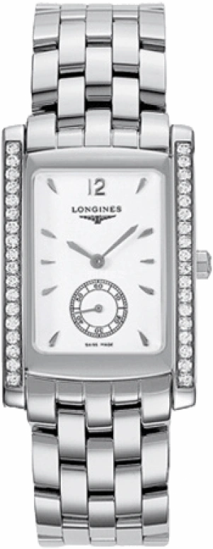 Longines,DolceVita 26.30mm,26.30mm,Stainless Steel,White,Quartz,26280hours,In-house Caliber,L5,L5.655.0.16.6