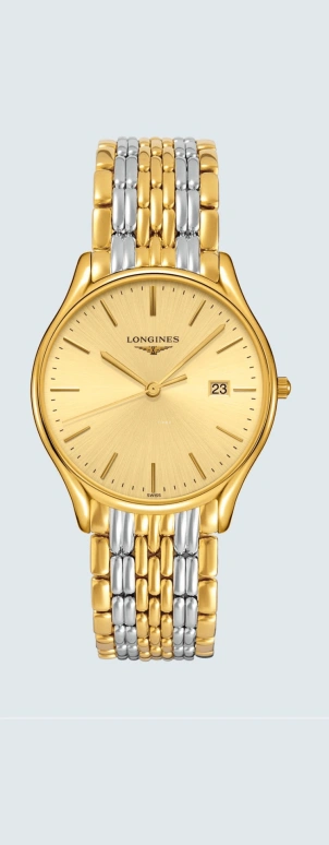 Longines,Lyre 38.50mm,38.50mm,Stainless Steel,Champagne,Quartz,Date,26280hours,L4,L4.859.2.32.7