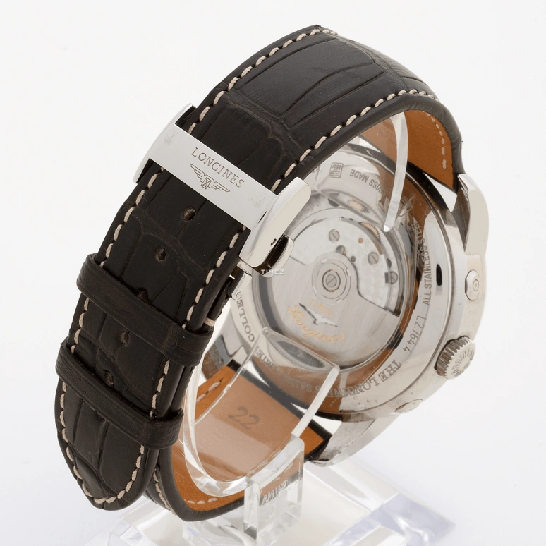 Longines,Saint Imier 44mm,44mm,Stainless Steel,Silver,White,Automatic,Moonphase,Month,Date,Day,48hours,In-house Caliber,L2,L2.764.4.73.2