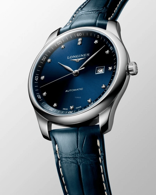Longines,Master 42mm,42mm,Stainless Steel,Blue,Automatic,Day,64hours,L2,L2.893.4.97.0