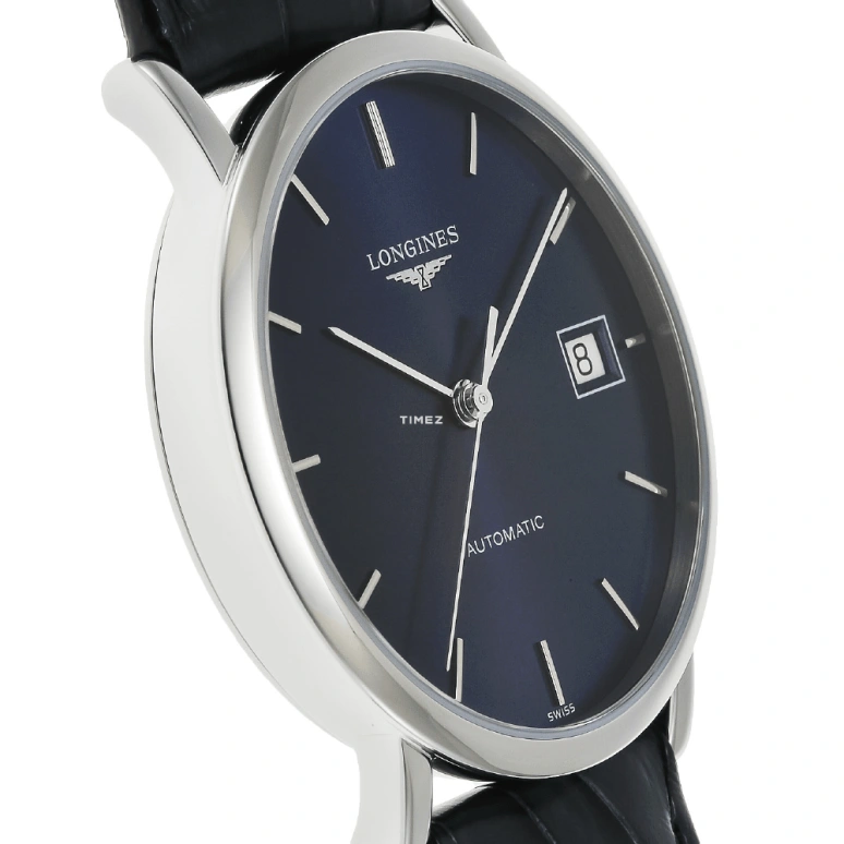 Longines,Elegant 39mm,39mm,Stainless Steel,Blue,Automatic,Day,65hours,L4,L4.809.4.92.2