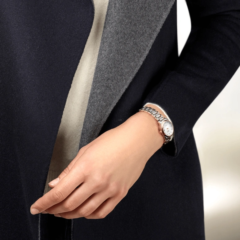 Longines,Master 25.50mm,25.50mm,Pink Gold,Stainless Steel,Pink,White,Automatic,Date,40hours,L2,L2.128.5.89.7