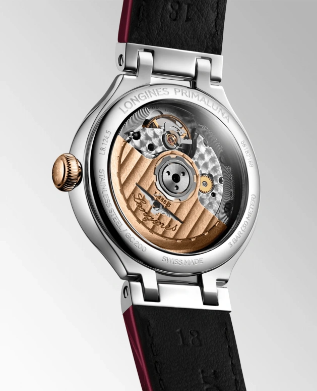 Longines,PrimaLuna 34mm,34mm,Stainless Steel,Silver,Automatic,Day,64hours,L8,L8.124.5.71.2