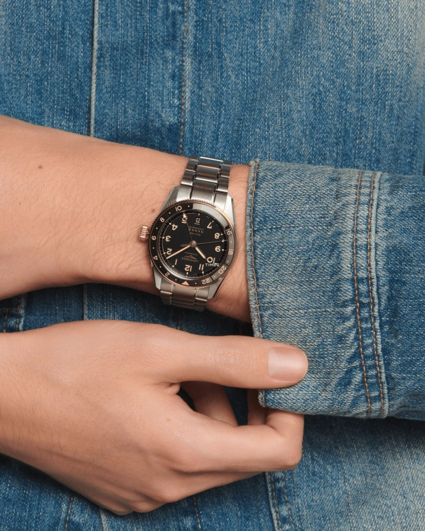 Longines,Spirit 39mm,39mm,Stainless Steel,Black,Automatic,Day,Dule Time,L3,L3.802.5.53.6