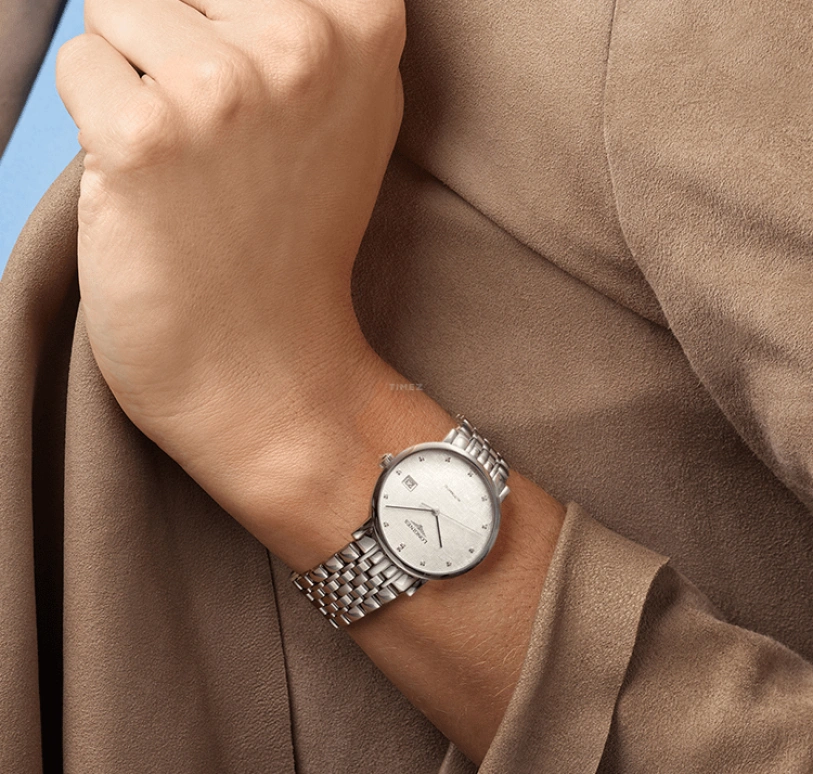 Longines,Elegant 37mm,37mm,Stainless Steel,Silver,Automatic,Date,65hours,L4,L4.810.4.77.6