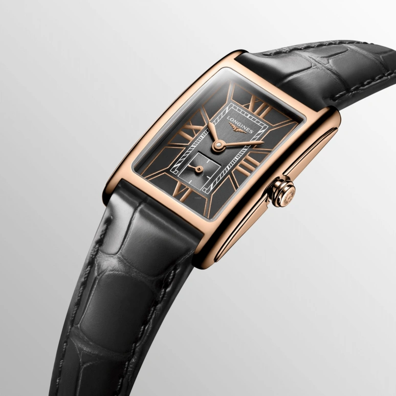 Longines,DolceVita 20.80mm,20.80mm,Pink Gold,Grey,Quartz,Day,26280hours,L5,L5.255.8.75.2